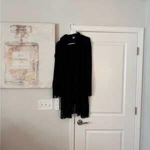 Black Fringe Cardigan from Chico’s